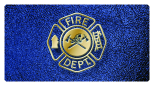 DSC700 418 SH BL Fire Department Shimmer Blue Background